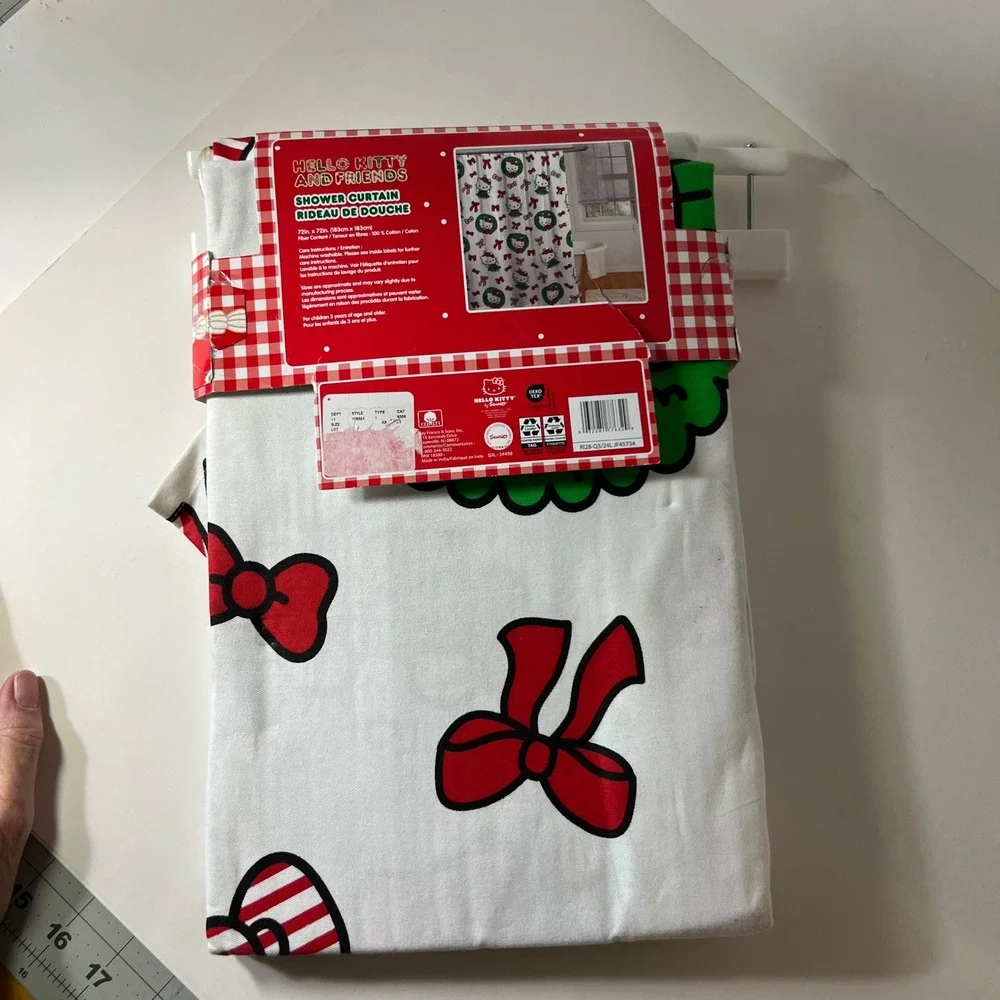 Hello Kitty Christmas Shower Curtain 72 x 72